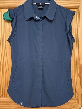 Eider Women’s Navy Sleeveless Outdoor Shirt – Size S